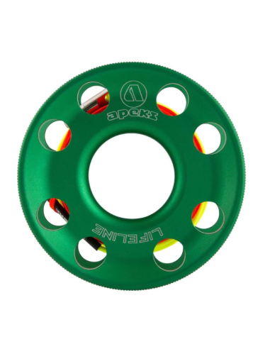 Apeks Lifeline Spool 30M – Spool de Linha de Alta Visibilidade para Mergulho Técnico