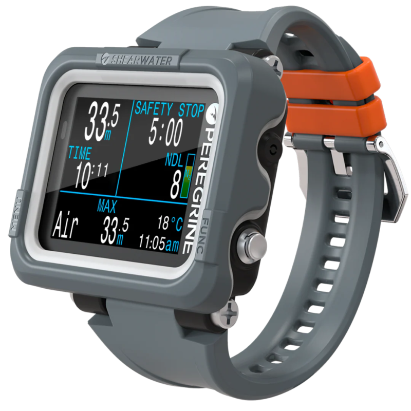 Computador de Mergulho Shearwater Peregrine | LCD a Cores, Multi-Gás