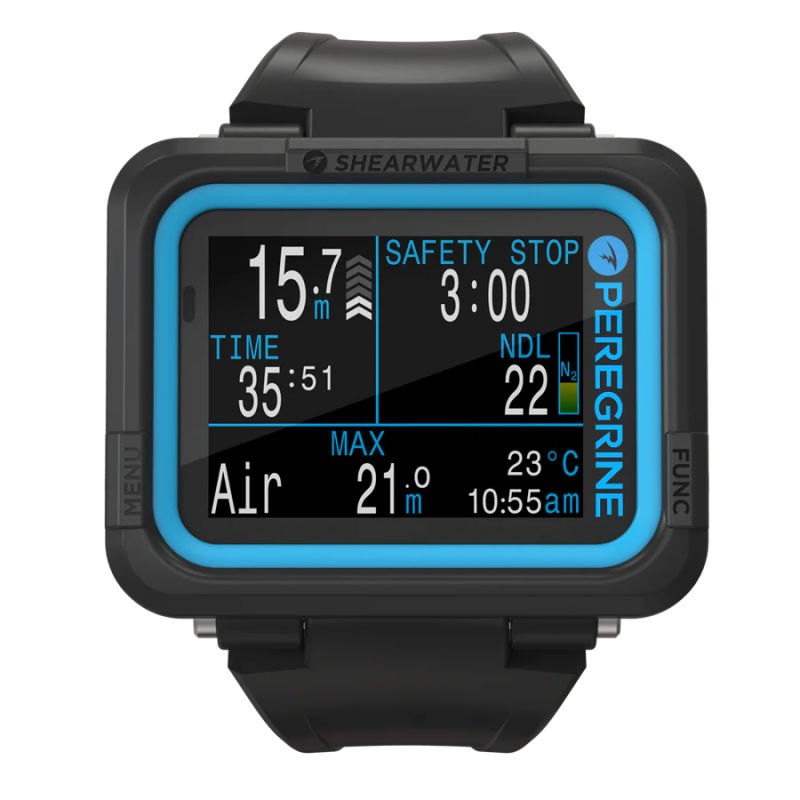 Computador de Mergulho Shearwater Peregrine | LCD a Cores, Multi-Gás