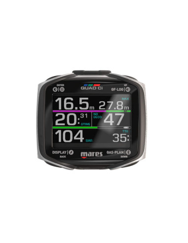 Mares QUAD Ci Dive Computer - Air Integration & Multigas Control