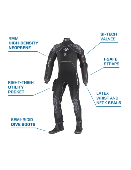 Scubapro Exodry 4mm Men Drysuit - Hybrid Neoprene Comfort