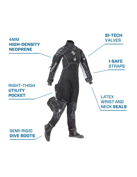 Scubapro Exodry 4mm Women Drysuit - Hybrid Neoprene Comfort