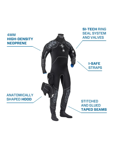Scubapro Everdry 4 Men Drysuit 4mm - Compressed Neoprene Comfort