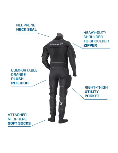 Scubapro Everdry 4 Men Drysuit 4mm - Compressed Neoprene Comfort