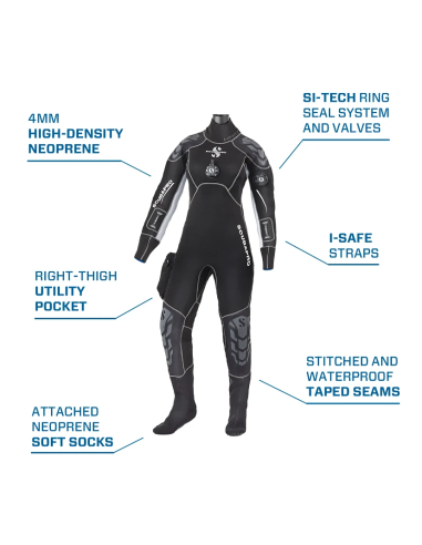 Scubapro Everdry 4 Women Drysuit 4mm - Compressed Neoprene Comfort