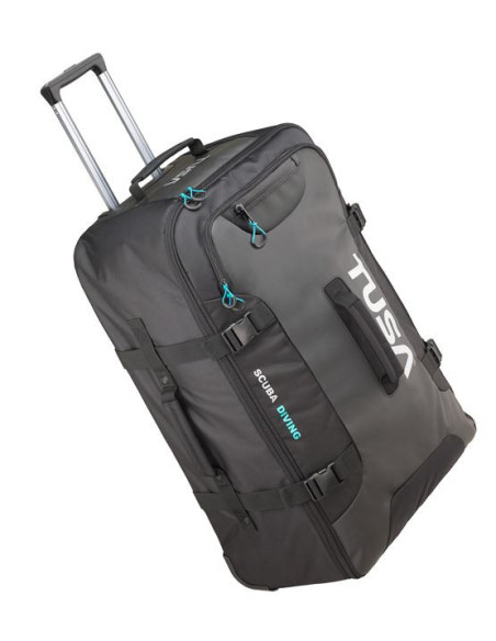 Saco de Viagem com Rodas - Saco com Cintas de Compressão e Bolsos