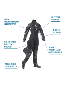 Scubapro Exodry 4mm Women Drysuit - Hybrid Neoprene Comfort 2